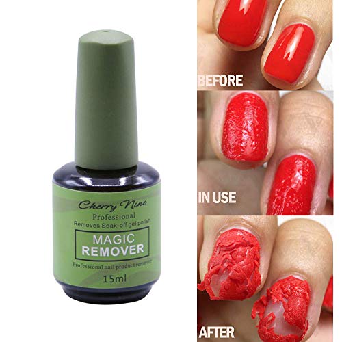 Volwco Removedor de Esmalte de uñas mágico, estallido del removedor de Clavos Burst en 3-5 Minutos, fácil y rápidamente, no lastimes Tus uñas, estallido de Esmalte en Gel para uñas (15 ml)