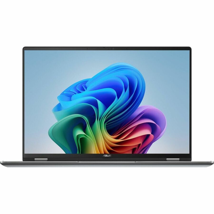 Image of ASUS Vivobook 16 Flip TP3607 TP3607AA-DS79T 16 inch Touchscreen Convertible Copilot+ PC 2 in 1 Notebook - WUXGA - 60 Hz - Intel Core Ultra 7 Series 3 355-32 GB - 1 TB SSD - Matte Gray - Intel Chip - 192