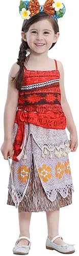 Miniatura 10 de Accesorios de disfraz de Moana para niñas, collar de Moana, diadema, accesorios de disfraz de Moana, accesorios de fiesta de Halloween y Navidad