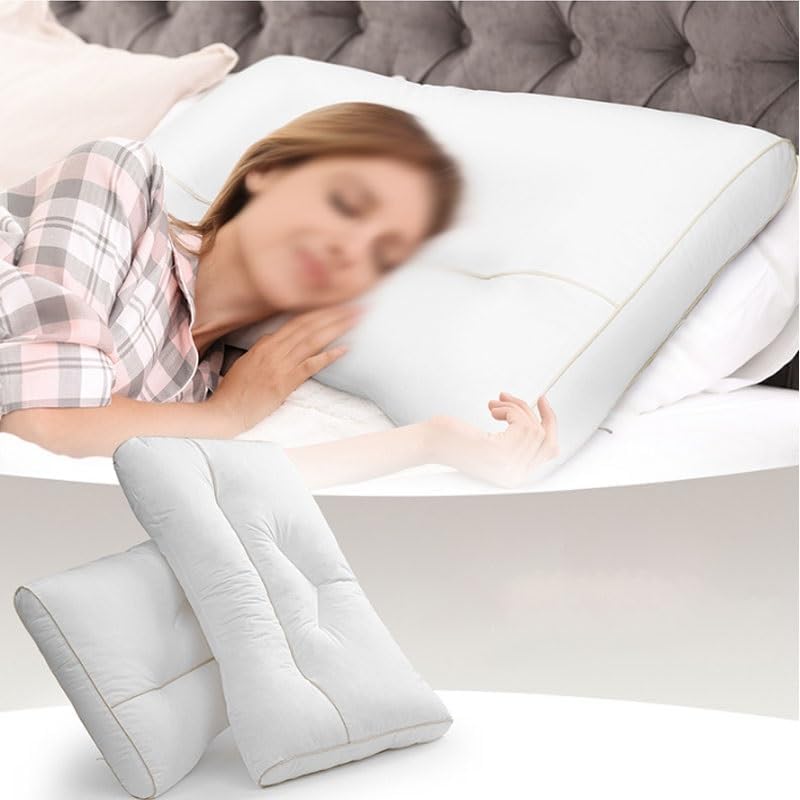 Thickened Knitted Cotton Zoned Neck Support Family Single Pillow