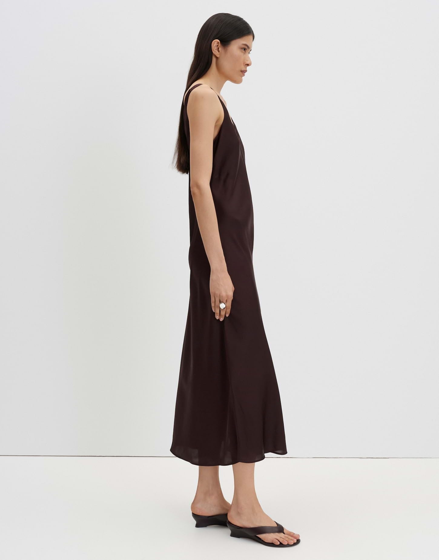 someday Damen Midikleid | Schimmerndes Slip Dress in A-Linie