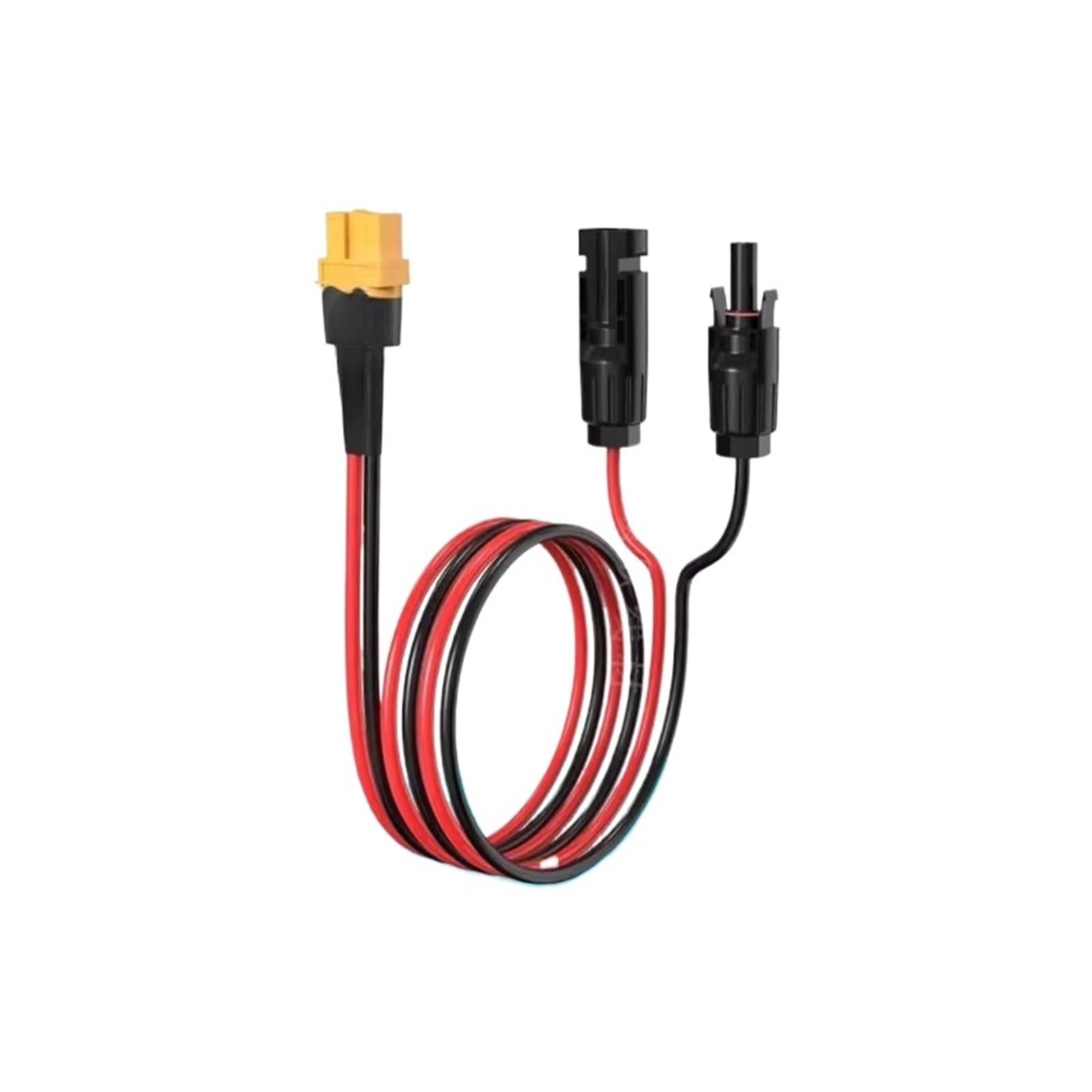 Męskie i żeńskie złącza z kablami Solar do XT60 męski/żeński przewód przyłączeniowy 12AWG do MC do XT60 kabel adaptera do portu wejściowego XT60 przenośna stacja zasilająca (XT60 żeński, 5 m)