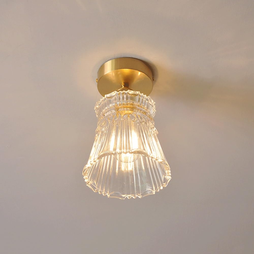 Japońska szklana lampa sufitowa
