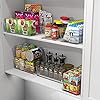 Simple Houseware Kitchen Can Organizer Clear Bin for Cabinet/Pantry/Refrigerator/Freezer/Fridge
