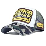 adidas trucker kappe im vintage used Look Trucker Mesh Baseballcap Awesome Distressed Snapback Vintage Used Look Retro Sommer Oldschool Kappe Mütze Cap Schirmmütze Basecap, Camouflage, verstellbar von ca 55-60cm