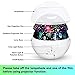 Moredig Ocean Light Projector, Rotating Kids Night Light Projector for Bedroom, Baby Star Projector Night Light with 8 Colors, Stars & Ocean Projections Kids Gifts for Girls Baby Boy Gifts - White
