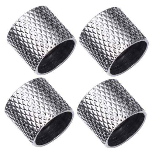 CIMAXIC Metal Dome Knobs Guitar Parts Bass Knobs Guitar Replacement Volume Tone Control