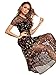 SweatyRocks Women's Sheer Mesh Embroidery Dress Floral Short Sleeve Dress A Line Long Dresses