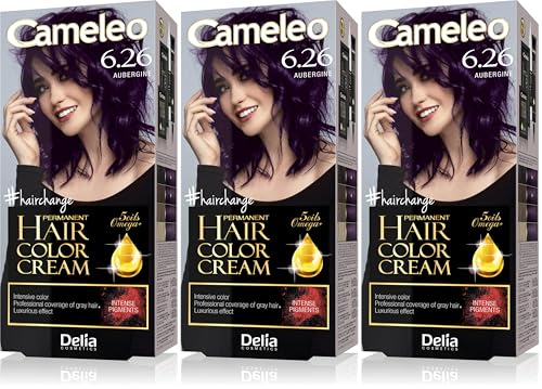Tinte para el cabello Cameleo berenjena de lujo con omega plus