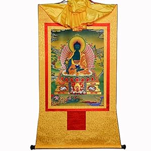 Gandhanra Bhaisajyaguru Thangka Medizin Buddha Wandbehang