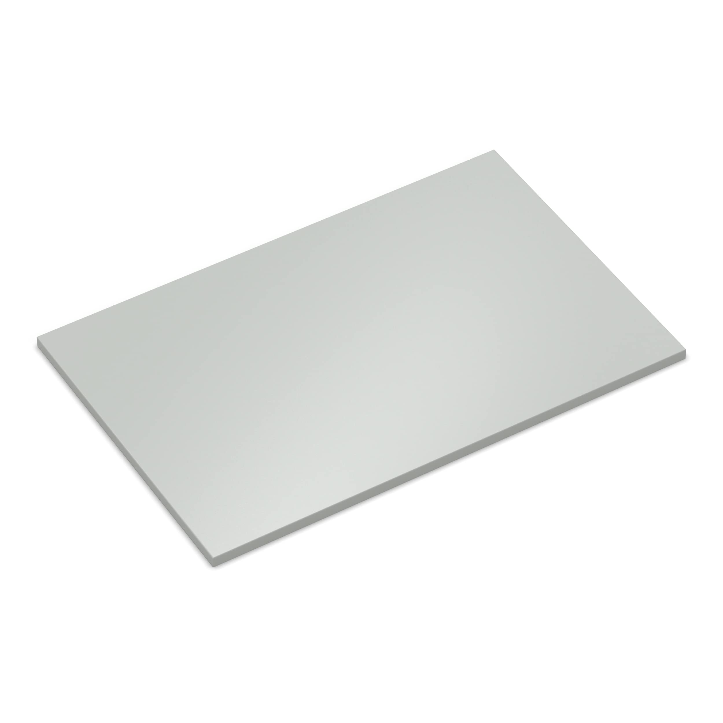 AUPROTEC Tischplatte 28mm grau 160x60 cm I Spanplatte mit 1mm ABS Kante & PU-Verleimung I melaminharzbeschichtet I elegant & wasserabweisend