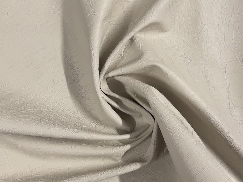 Faux Leather Alligator Skin PU Fabric Material Pebble 5MTR