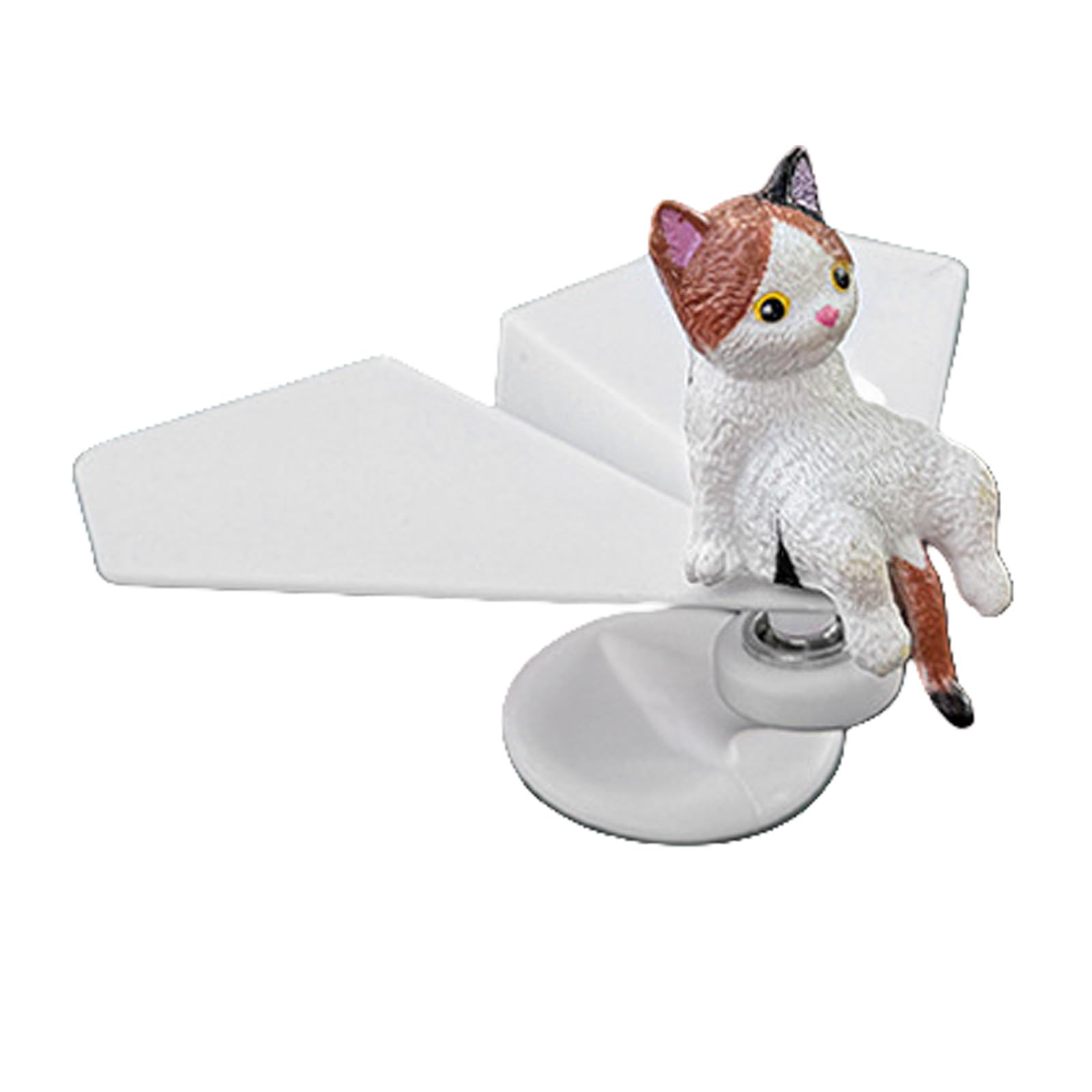 Jazuaiao Upgades Resin Rotating Aircraft Vehicle Interior Accessory Playful Cats Companion for Automotive & Workspaces Styling Resin Car Dashboard Decoration