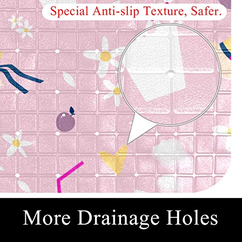 Tapis de douche pour bébé Bennigiry 67x37cm avec ventouses
