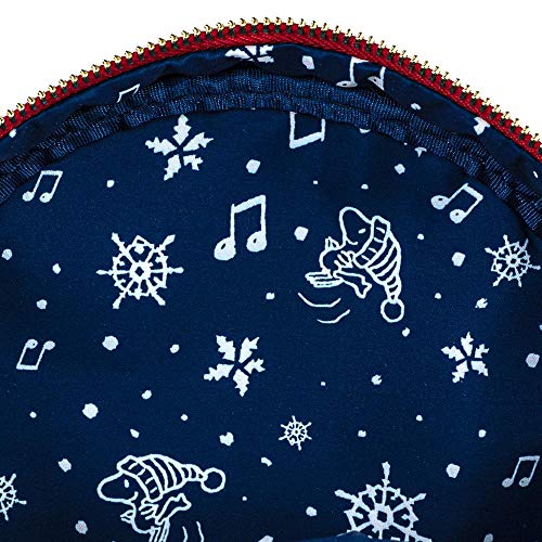 Loungefly Peanuts Snoopy Holiday AOP Adult Womens Double Strap Shoulder Bag Purse3