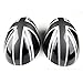 Capuchons de rétroviseurs latéraux LVBAO pour Mini Cooper JCW ONE S F54 F55 F56 F57 F60 Clubman Countryman Hardtop Coupé À hayon Roadster Conduite à droite RHD (Série F, Union Jack Black)