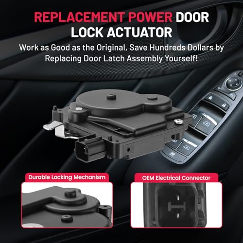 Image of SYERAL Left Driver Power Sliding Side Door Latch Lock Actuator Compatible with Honda Odyssey 2005 2006 2007 2008 2009 2010, V6 3.5L, Mini Van Replace# 72663-SHJ-A21, 72663SHJA21, DLA387, 746965