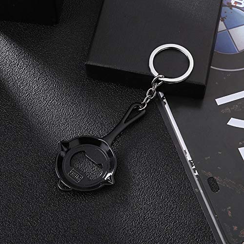 Preisvergleich Produktbild schlüsselanhänger aus schlüsselanhänger Auto Jedi Überleben Zinklegierung Material Schlüsselring Anhänger-Schwarz Korkenzieher Pot_PUBG