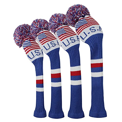 Scott Edward USA Flag Patriotic Golf Club Covers Set of...