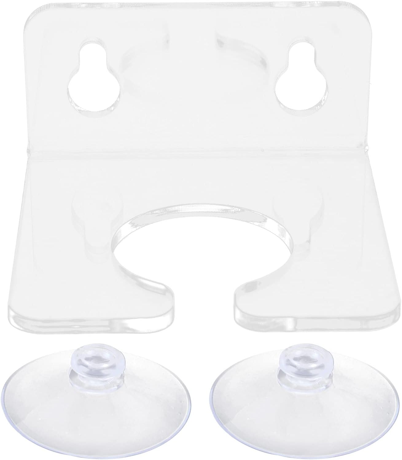 Bathtub Wine Glass Holder with Suction Cups Transparent Acrylic Portable Goblet Rack for Home Bathroom
