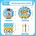 96 Pcs Toy Cartoon Story 4th Birthday Decorations Reach Four The Sky Plates and Napkins Disposable Toy Inspired Story Cartoon Theme Tableware Set for 4 Years Old Boys Birthday Party Supplies Serves 24