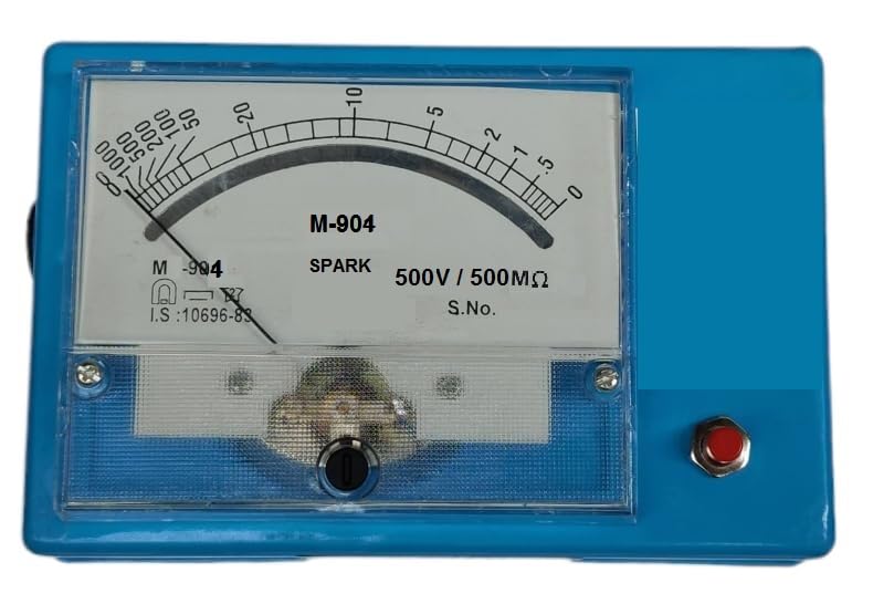 See full amazon price history chart for Spaark (Similar to MECO-904) Insulation Tester/Megger Battery Operated 500V/500Mohm Analog Spaark (Similar to MECO-904) Insulation Tester/Megger Battery Operated 500V/500Mohm Analog (B0D5WLVSRJ) Amazon Price History, Amazon Price Tracker