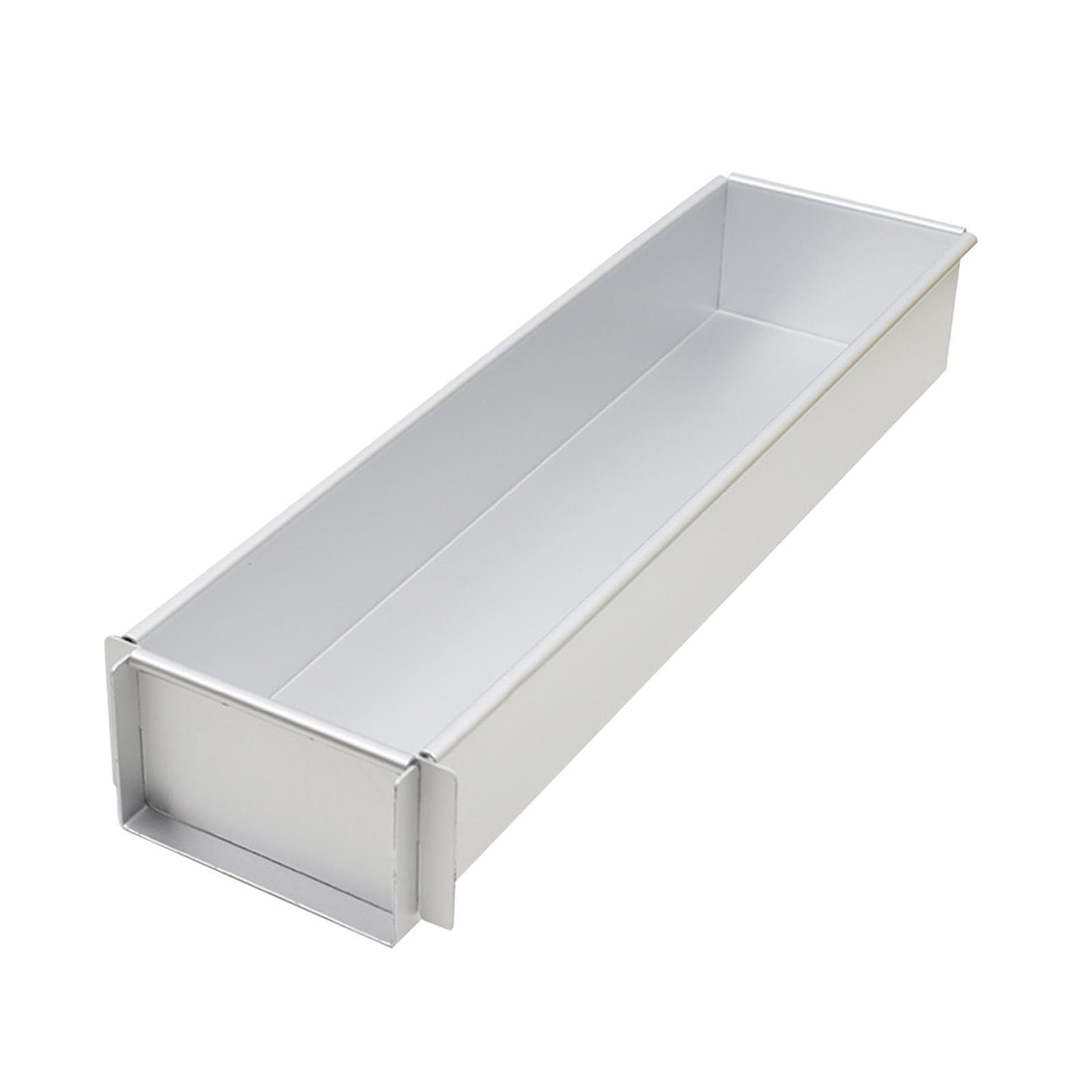 Rectangle Cake Mold, Non-Stick Ice Cream Cake Pan, Thickened Aluminum Alloy Tiramisu Cake Mould, Toast Bread Cake Tin Baking Dish Baking Pan, Chiffon Cake Cheesecake Sheet Pan, 41.5x10x6cm/40x10x6cm