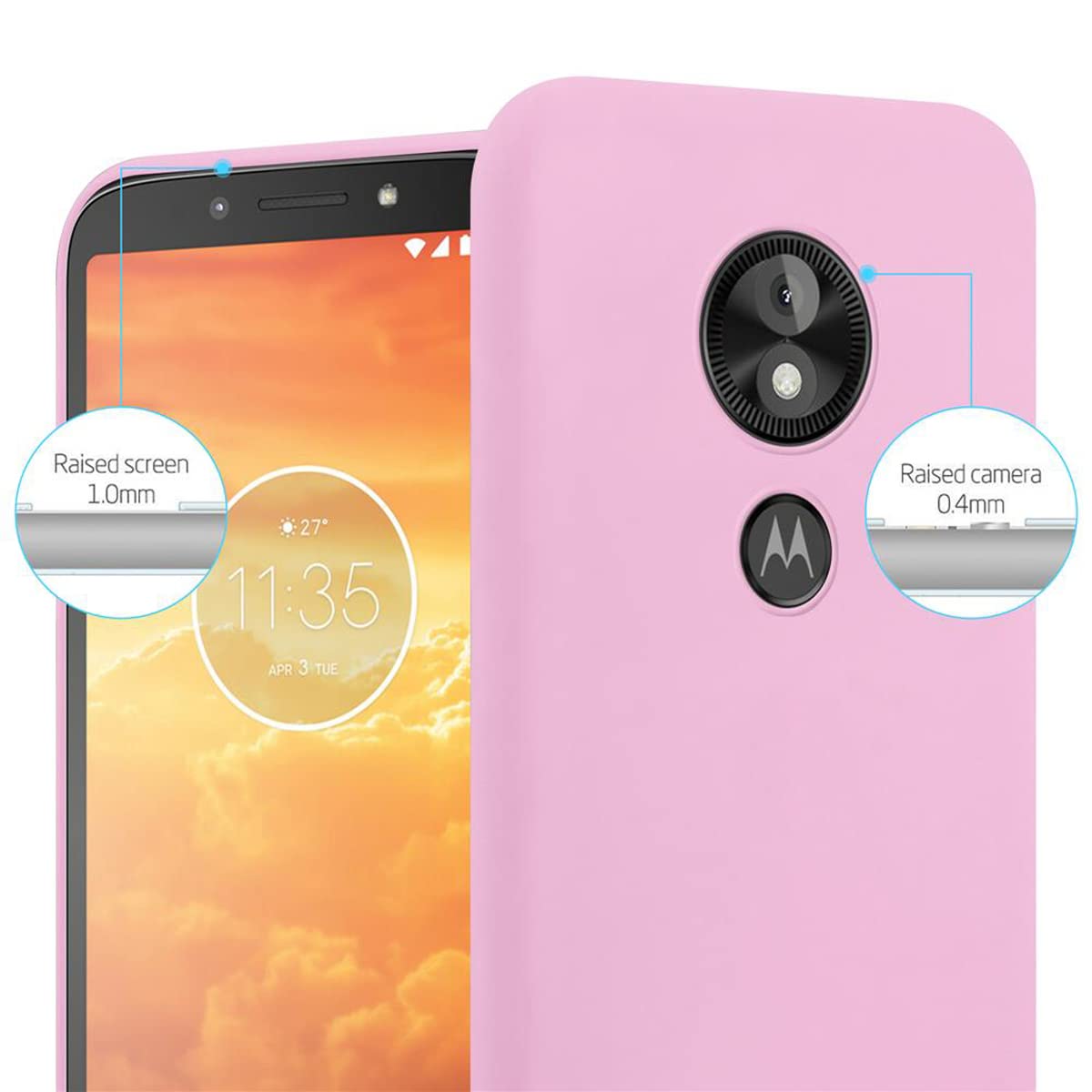 Cadorabo Custodia per Motorola MOTO X PLAY in ORO ROSA METALLICO