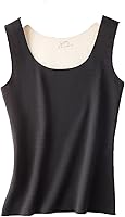 Vista 1 de HGps8w Camiseta térmica de forro polar para mujer, sin mangas, capa base cálida para invierno, camisola, ropa