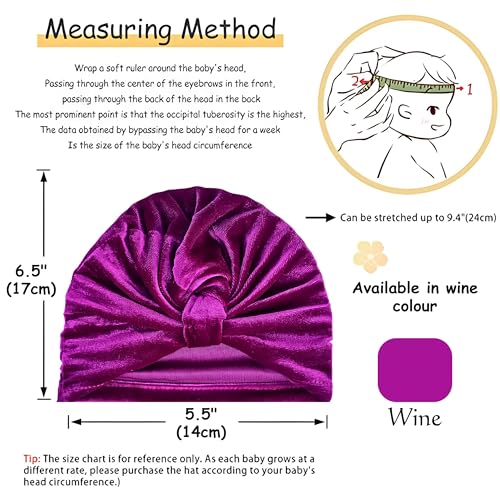 Image of ANNACREATIONS Premium Soft Bow Head Wrap Super Stretchable Headband Hair Accessories For Baby Girls