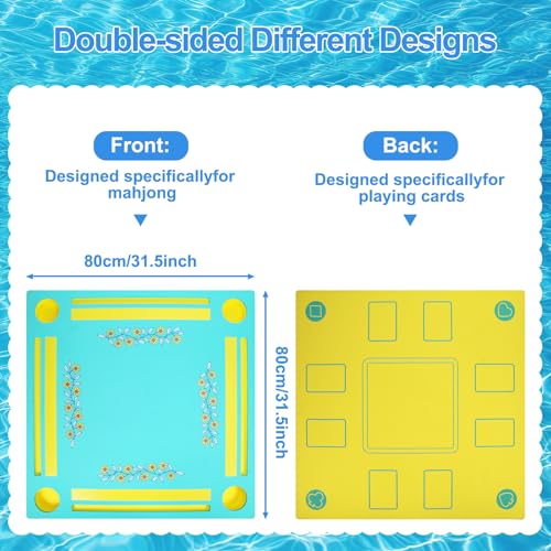 Mesa flotante doble cara para Mahjong y juegos de piscina miniatura 3