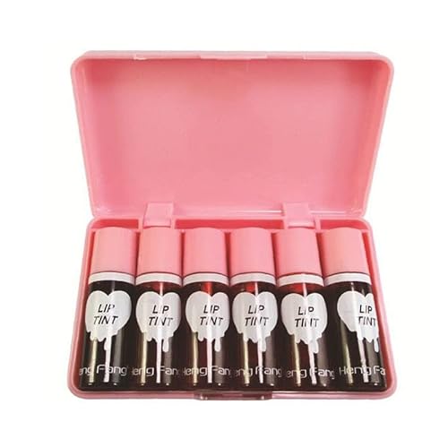 6-Color Lip Gloss Set, Hydrating Mini Liquid Lip Gloss, Moisturizing And Hydrating,Lasting Waterproof, Mirror Glass Lip, Multi-Purpose Liquid Lipstick And Blush, Non-Stick Cup High Color Development #TOP2