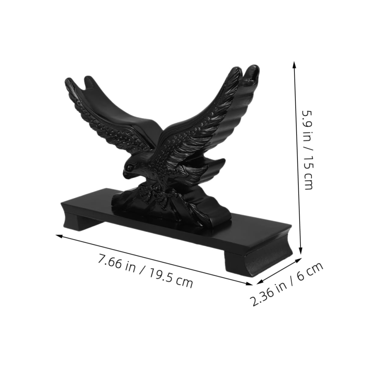 BRIGHTFUFU Elegant Resin Sword Stand Small Eagle Shape Display Bracket for Home Office Durable Stylish