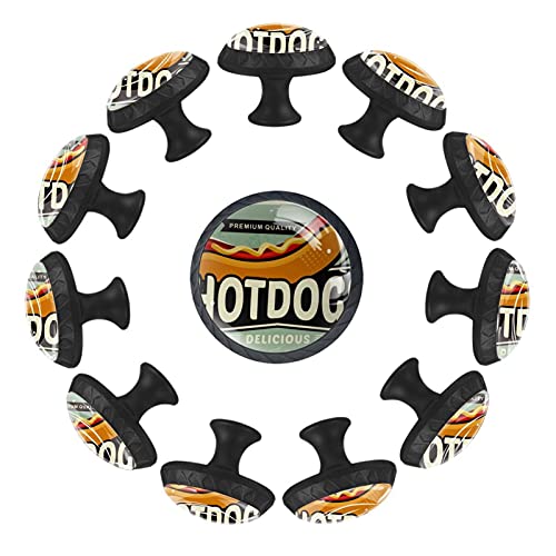 Boutons de tiroir ronds pour commode de chambre à coucher lot - 2