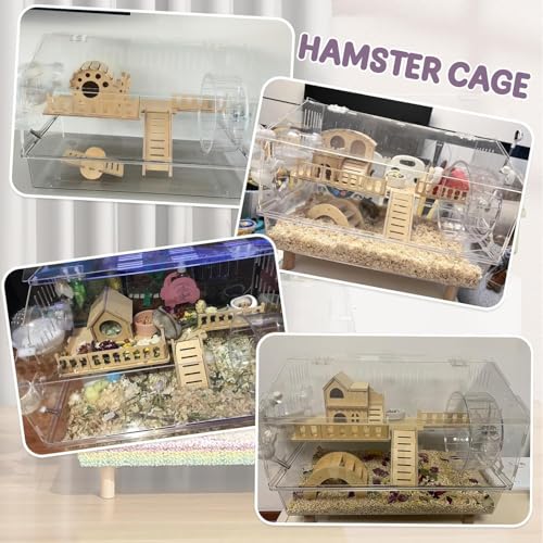 Cage à hamster à double couche ventilée avec dessus interactif - 8