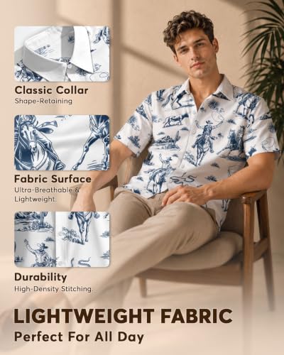 Image of 99TIMORO Funny Movie Mens Hawaiian Shirts Button Down Short Sleeve