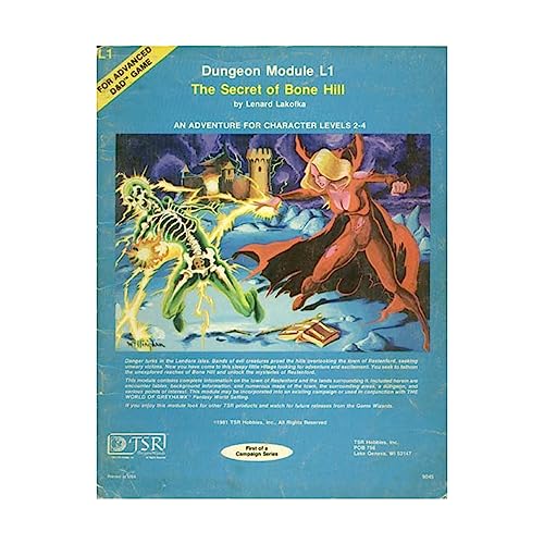 The Secret Of Bone Hill (Dungeon Module L1 for Advanced D&D Game)