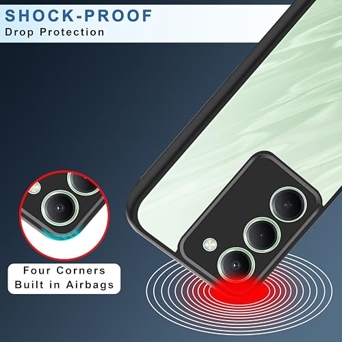 Image of CEDO Backcover for Redmi 15 (5G) | Camera Protection Bump Shockproof Edge | Ultra Hybrid Transparent Acrylic Clear TPU+PC Hard Backcase Cover (Black)