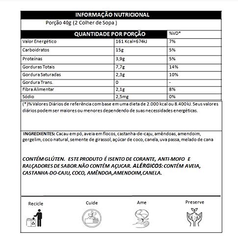 Granola Cacau Premium 300g
