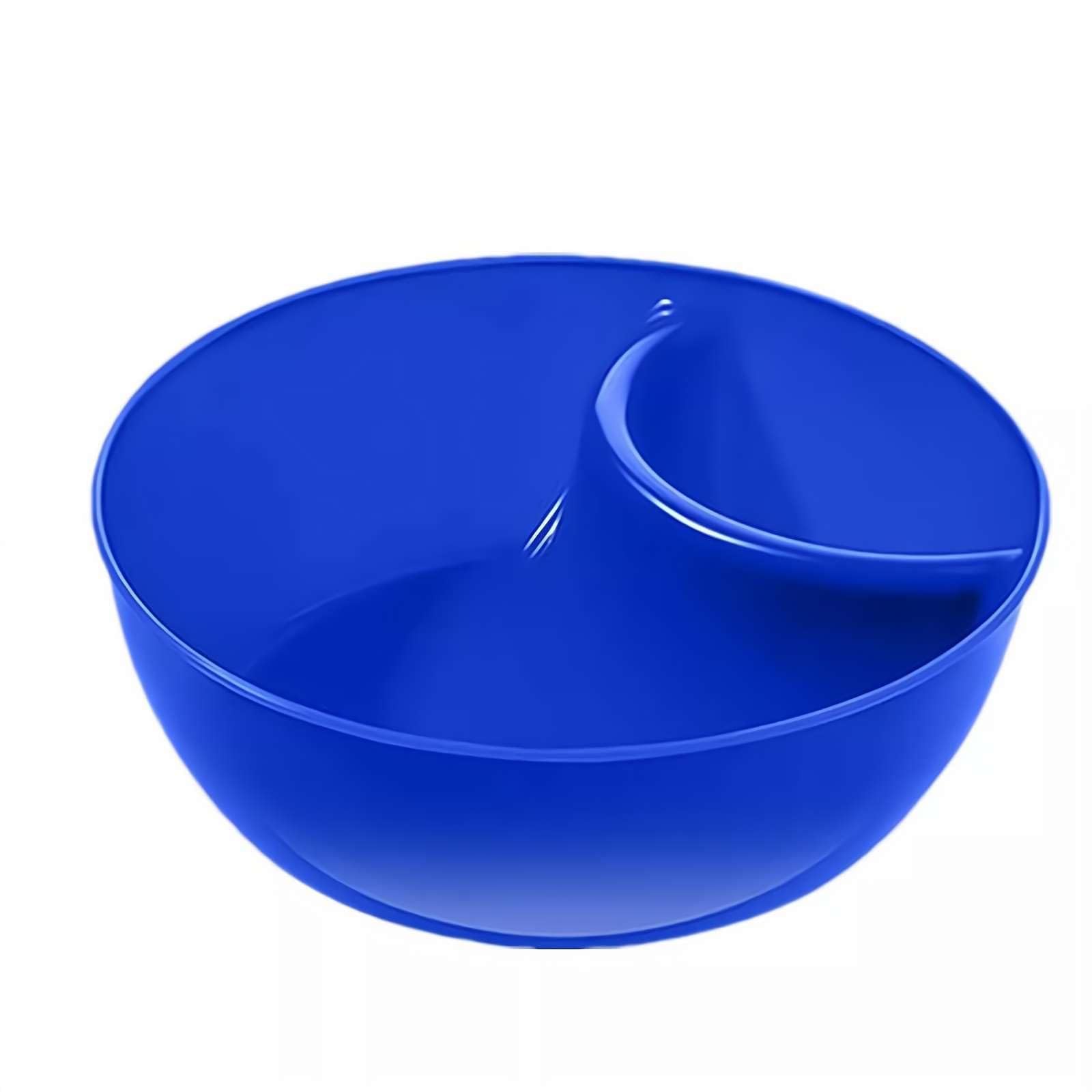 Bols empilables avec section à tremper, bols à frites et à tremper, bols à céréales divisés, bols à cracker, bols de service en plastique, collation polyvalente, yaourt divisé, flocons d'avoine,
