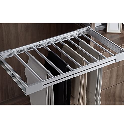 Perchero para Pantalones, Perchas para Pantalones extraíbles, Perchero para Pantalones, Barra para Colgar Pantalones, Estante retráctil para organizadores de Ropa, Estante para Armario para Colgar