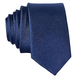 DonDon schmale Krawatte 5 cm für Herren unifarben matt glänzend und gestreift