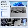 Laptop Aurant 15.6 Pulgadas, AMD Ryzen R5, 8GB RAM, 128GB SSD, Windows 11 Hogar | Teclado Retroiluminado, Pantalla FHD IPS, 180° Abatible, Soporta Tarjeta TF de 1TB, Computadora Delgada y Ligera 8