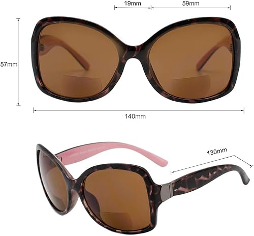 Miniatura 5 de VITENZI Gafas de sol con lectores para mujer, gafas de sol de lectura tintadas, gafas de sol Bifocales, Ferrara, M