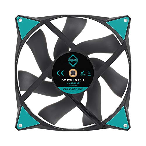 Image of Iceberg Thermal IceGALE 140mm PWM Premium Case Fan (Black)