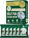 Pet Hair Dissolver for Washing Machine 2.0, Pet Hair Remover for Laundry, 96.7% Dissolution Rate, Dog Hair Remover, Cat Hair Remover, Up to 6 Months of Use, HE/Top/Front-Load Compatible, Septic Safe