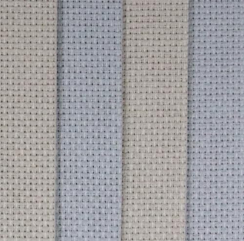 Image of KCS 4 /6 pc of 12 inch x 18 inch(30cmx45cm) 16 Count Cotton Aida Cloth Cross Stitch Fabric (4 pc,Pearl Grey+Light Grey)