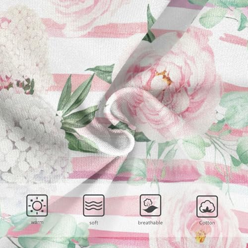 Joisal Pastel Pink White Peonies Girls Underwear Toddlers 2t Cotton Little Girl Panties Artistic Underpants Briefs3