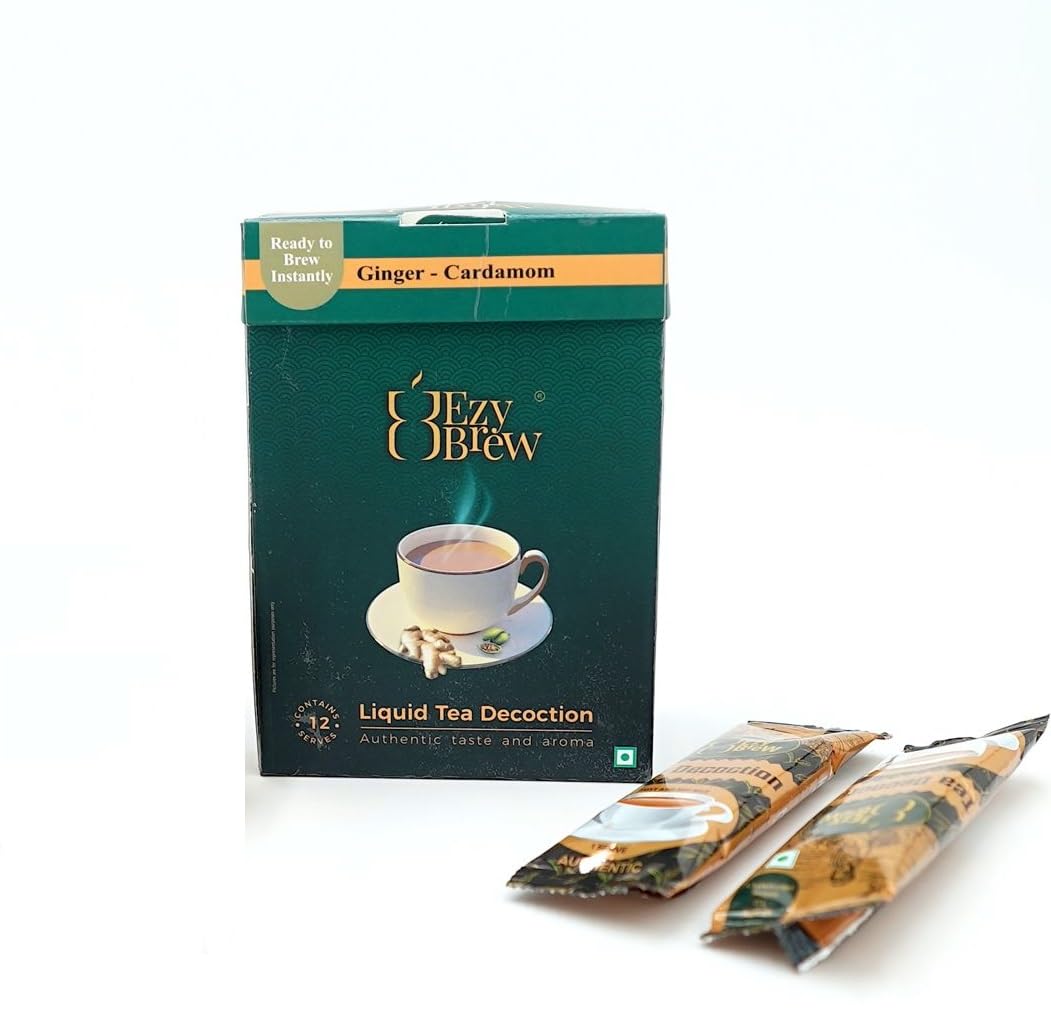 Instant Tea Decoction I Pre-brewed Tea (Concentrate) (Ginger-Cardamom) I Pack of 12 sachets (B0CRBJ58SP) Amazon Price History, Amazon Price Tracker