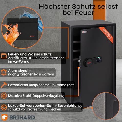 Brihard Tresor Safe mit Elektronischem Schloss-6